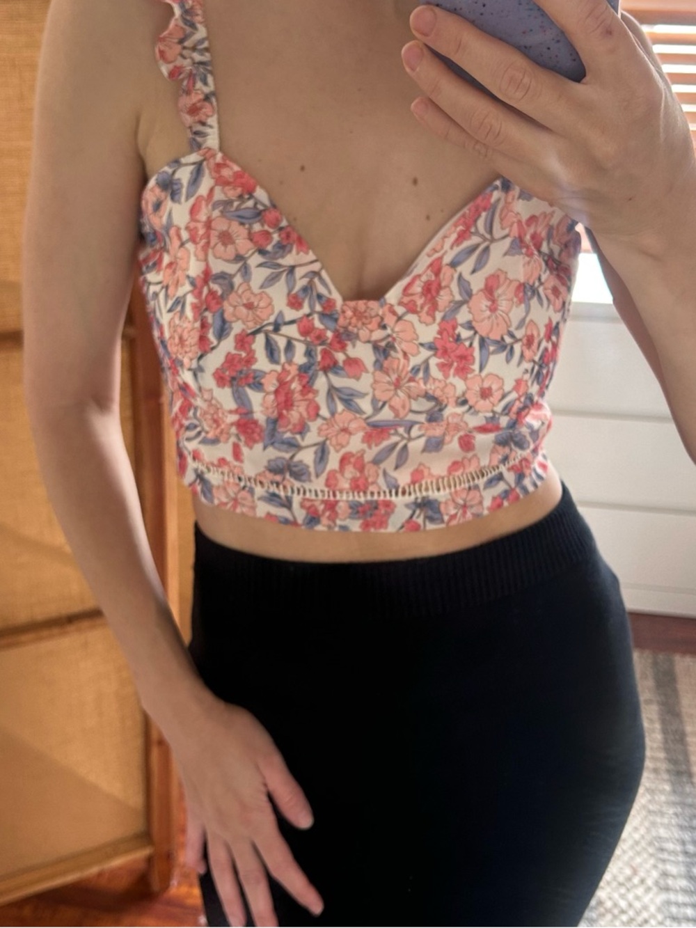 Kendall & Kylie Pink Floral Smocked Dress
